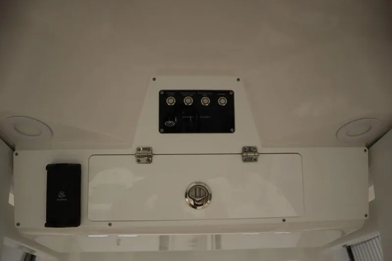 Slide: The Image of Control panel of 2025 Sea Fox 248 Commander boat interior. - 27