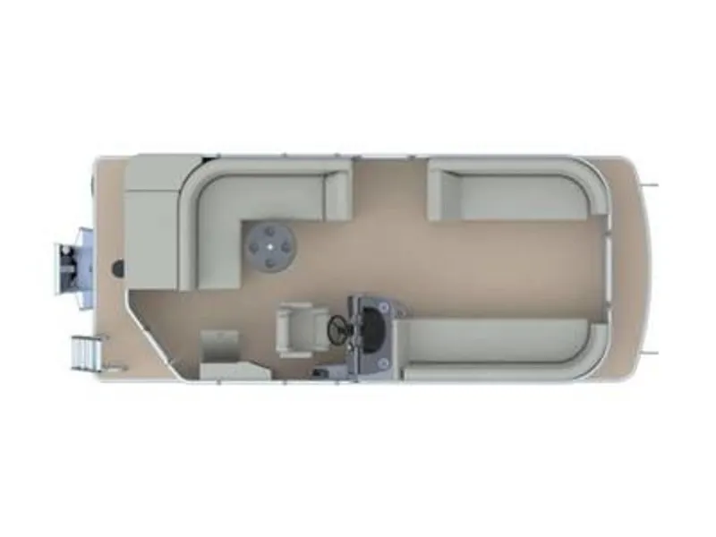 Slide: The Image of Top view of 2025 Godfrey Sweetwater 2286 C pontoon boat layout. - 18