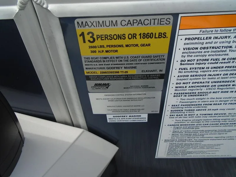 Slide: The Image of Godfrey Sweetwater 2286 SB GTP 27 In. Center Tube Package 2025 - 15