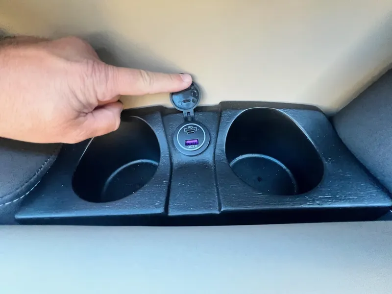 Slide: The Image of 2025 Sylvan L1 DLZ cup holders with USB charging port. - 11