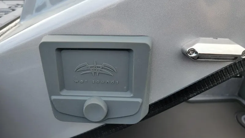 Slide: The Image of Wet Sounds audio control on 2025 Xpress X19 Pro boat with Yamaha Vmax 175. - 21