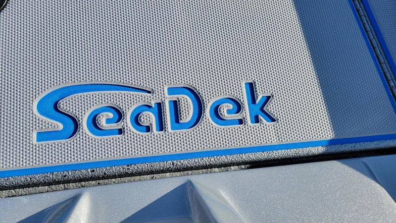 Slide: The Image of SeaDek logo on 2025 Xpress H17 Bass boat with Yamaha Vmax 90 SHO. - 14