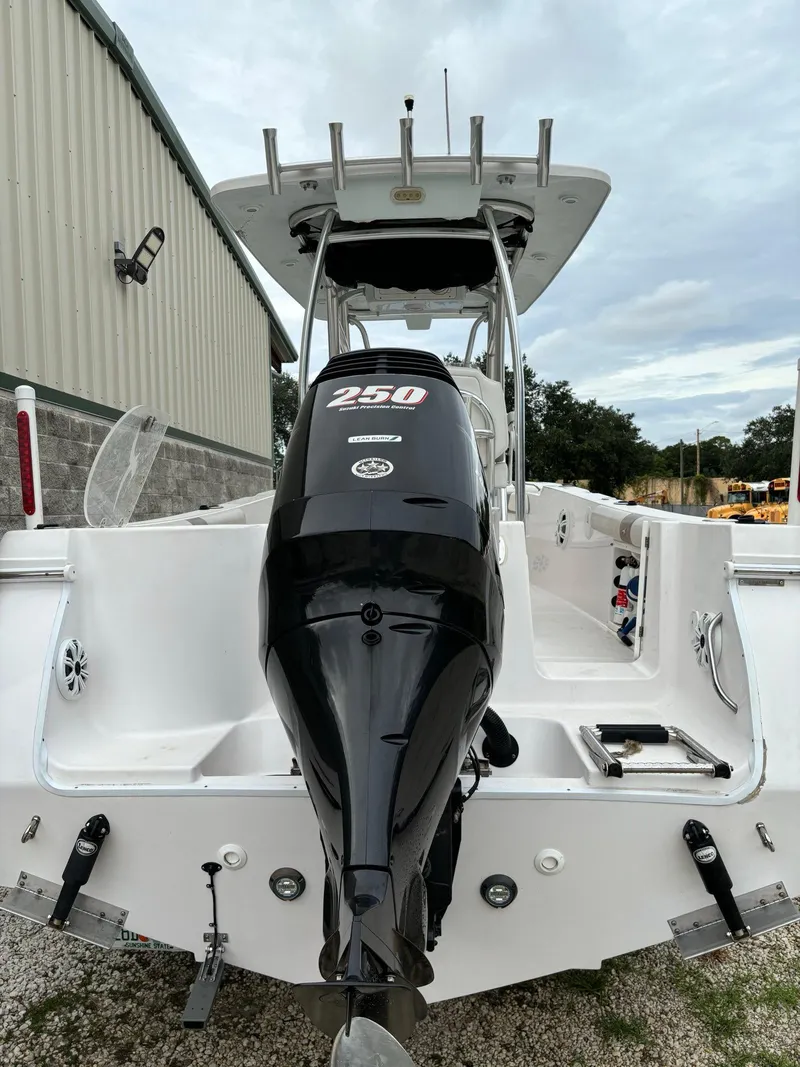Slide: The Image of 2017 Pro-Line 23 Sport boat with powerful 250 HP outboard motor. - 30