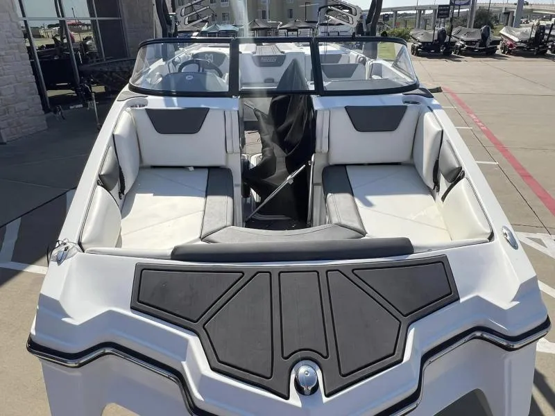 Slide: The Image of 2023 Heyday WTSurf boat interior with sleek seating and modern design. - 7