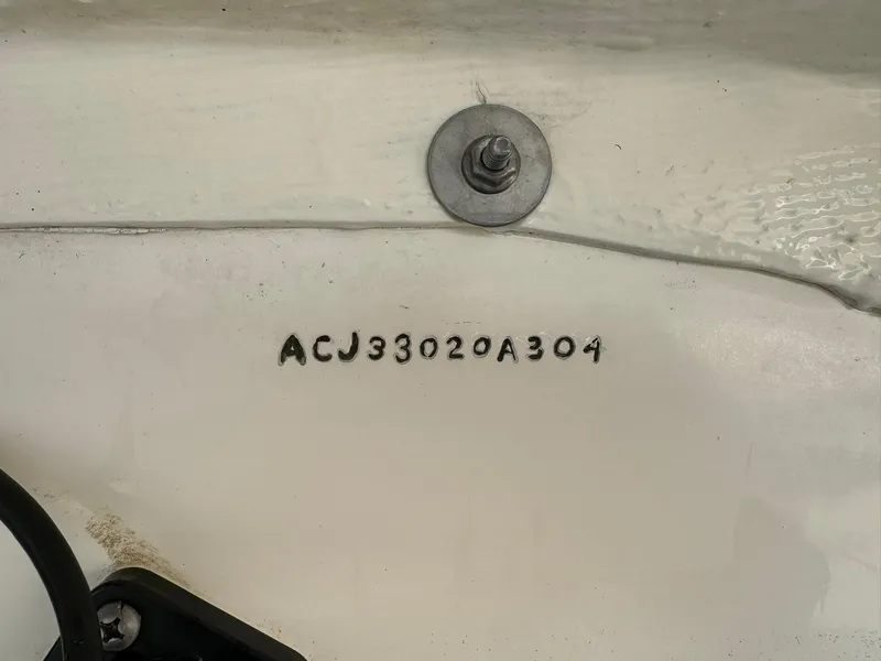 Slide: The Image of Hull identification number on 2004 Nauset 33 boat. - 46