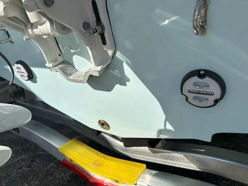 Slide: The Image of Aerial view of 2025 Sailfish 232 CC boat layout. - 29