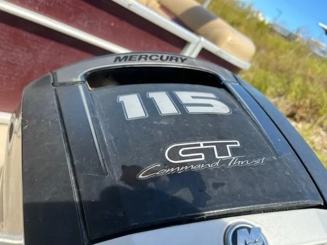 Slide: The Image of Mercury 115 CT Command Thrust engine on 2019 Sweetwater 2286SB boat. - 3