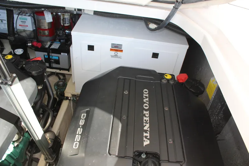 Slide: The Image of Engine compartment of 2012 Regal 35 Sport Coupe with Volvo Penta engine. - 41