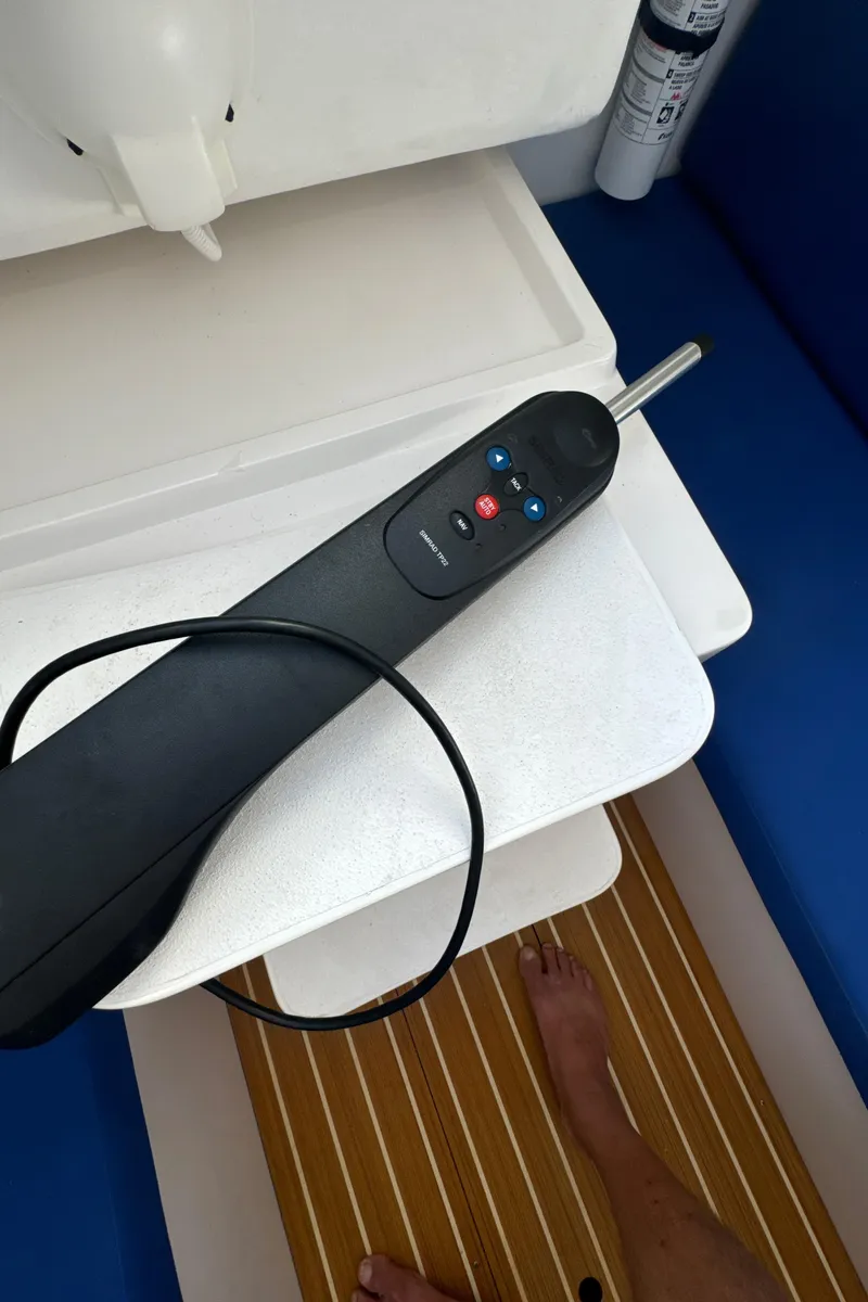 Slide: The Image of 2022 J Boats J/9 interior with control panel and wooden flooring. - 20