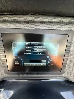 Slide: The Image of Yamaha Boats SX195 2019 dashboard display showing engine hours and performance metrics. - 20