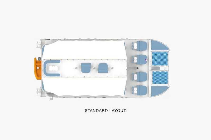 Slide: The Image of Top view of 2024 Custom PaxCat 80 standard layout design. - 24