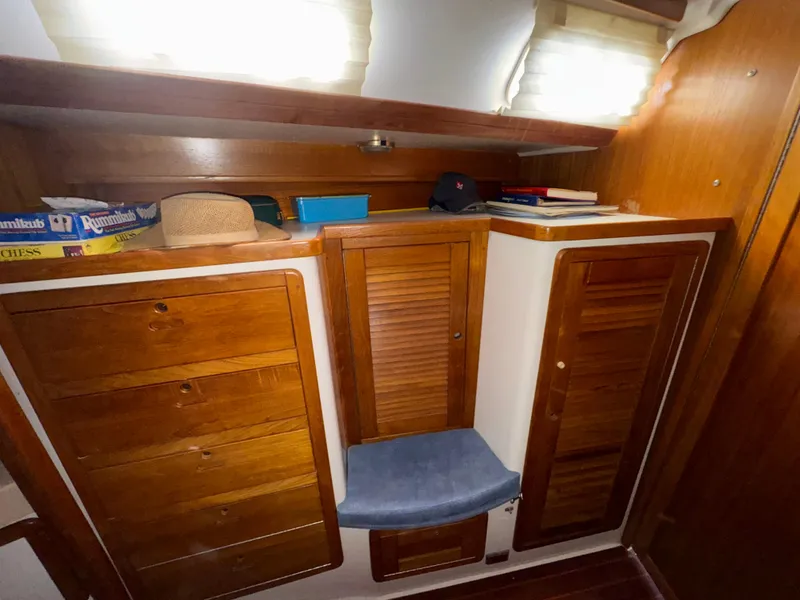 Slide: The Image of Forward Cabin Seating and Storage - 27