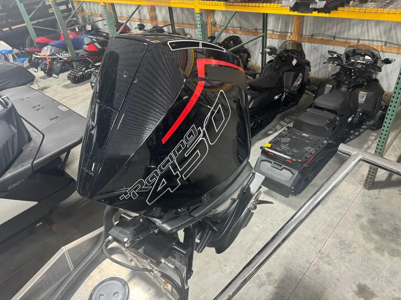 Slide: The Image of 2025 Manitou LX with powerful 450 engine in a showroom. - 17