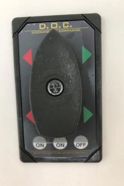 Slide: The Image of Control panel for Meridian 411, 2003 model, featuring D.O.C. docking command system. - 25