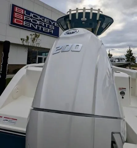 Slide: The Image of 2025 Cobia 220 CC boat at Buckeye Sports Center. - 11