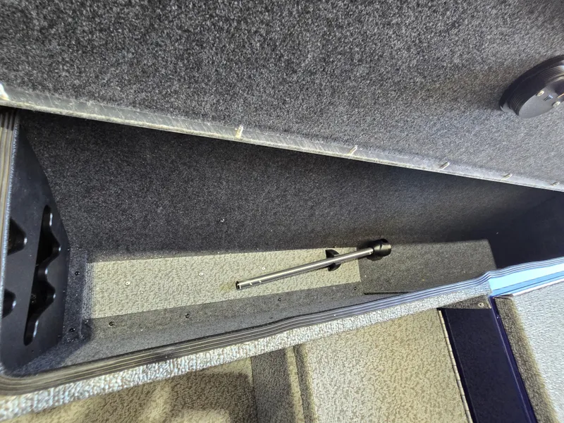 Slide: The Image of Interior storage compartment of 2025 G3 Sportsman 1710 boat. - 10