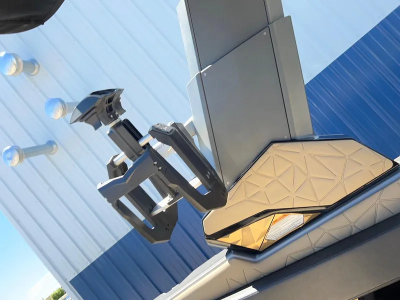 Slide: The Image of 2022 Nautique Super Air Nautique G23 Paragon boat detail with modern design elements. - 20