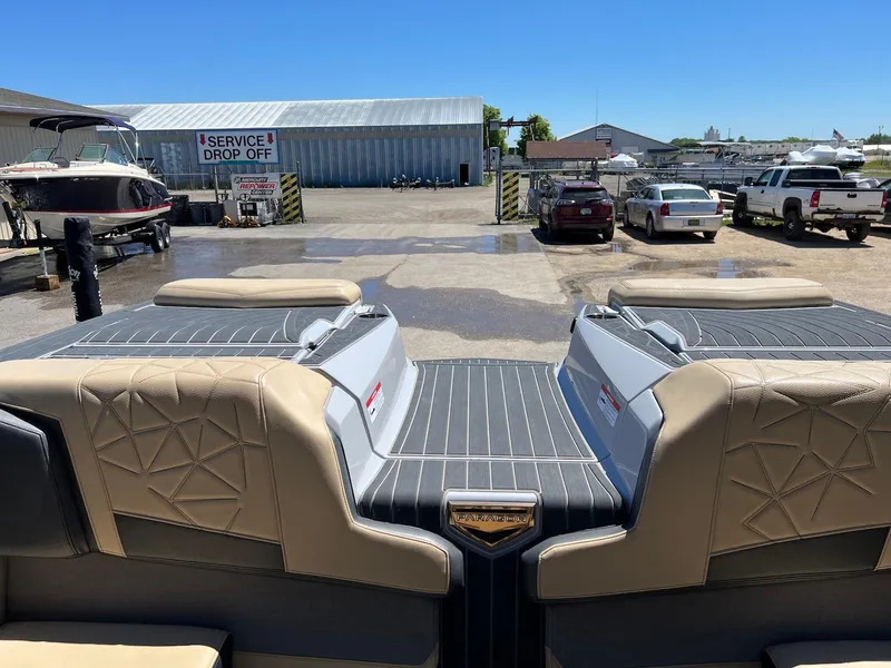 Slide: The Image of 2022 Nautique Super Air Nautique G23 Paragon boat interior at service drop-off area. - 21