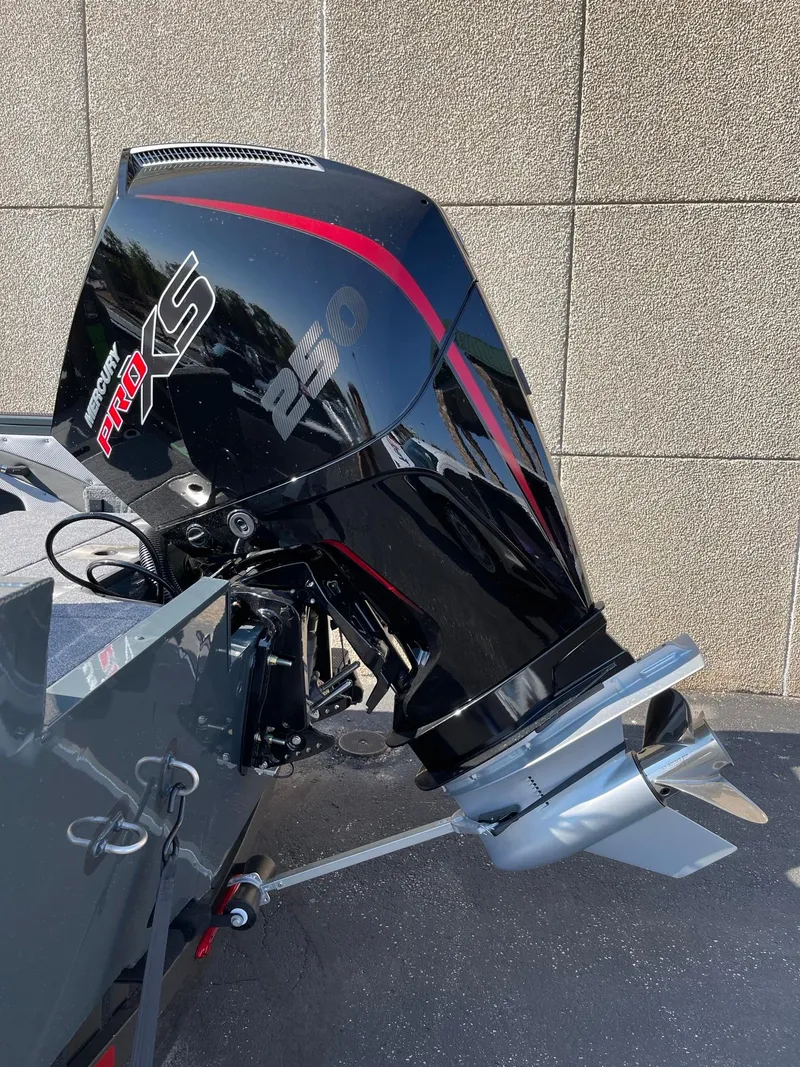 Slide: The Image of 2024 Ranger VX1988 WT boat with powerful outboard motor. - 4