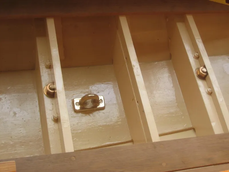 Slide: The Image of Interior view of 2008 Herreshoff Full-Keel Buzzards Bay 15 boat structure. - 20