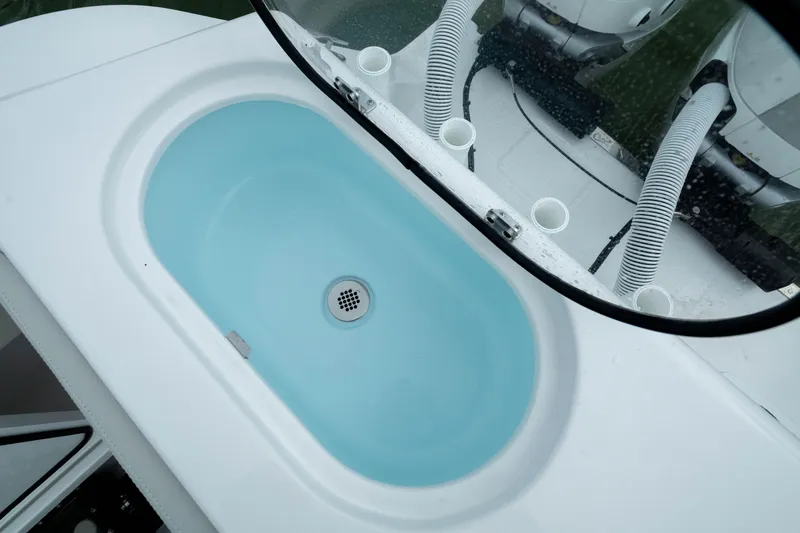 Slide: The Image of Livewell on 2025 Front Runner 37 Catamaran, featuring a clean, modern design. - 14