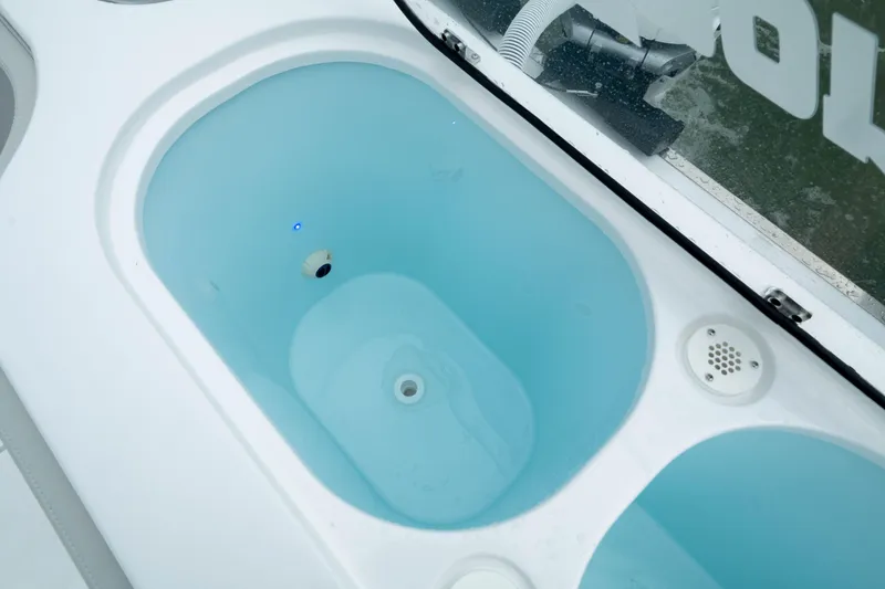 Slide: The Image of Livewell on 2025 Front Runner 37 Catamaran, featuring a clean, modern design. - 16