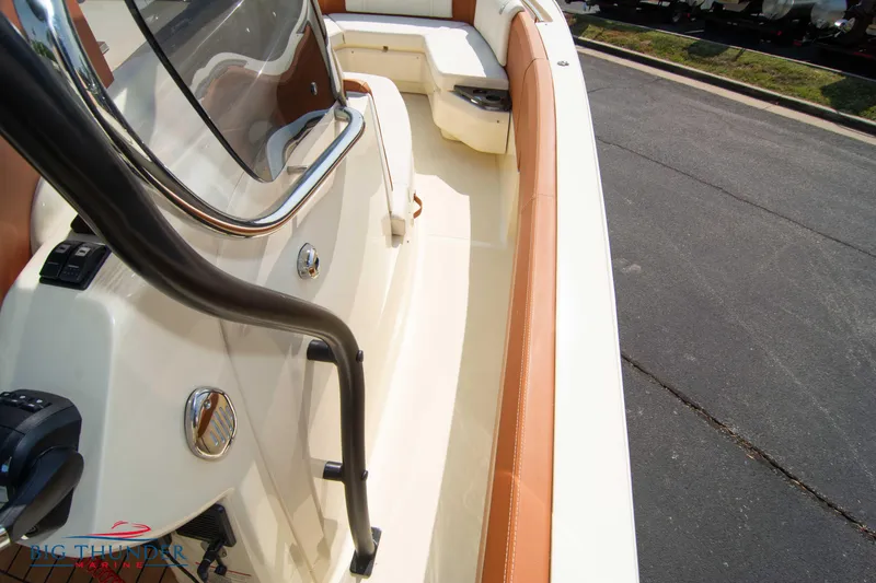 Slide: The Image of 2024 Capoforte FX270 boat interior with sleek design and comfortable seating. - 38