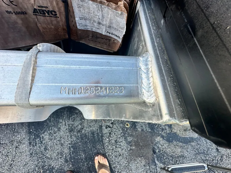 Slide: The Image of Close-up of Viaggio Diamante 21U 2023 boat hull with serial number MHN126241223. - 12