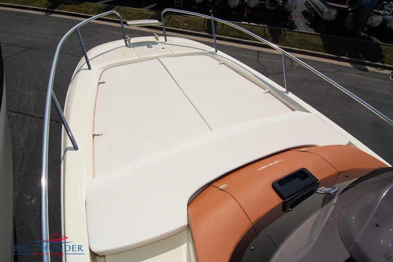 Slide: The Image of 2024 Capoforte CX270 boat deck with sleek design and modern features. - 35