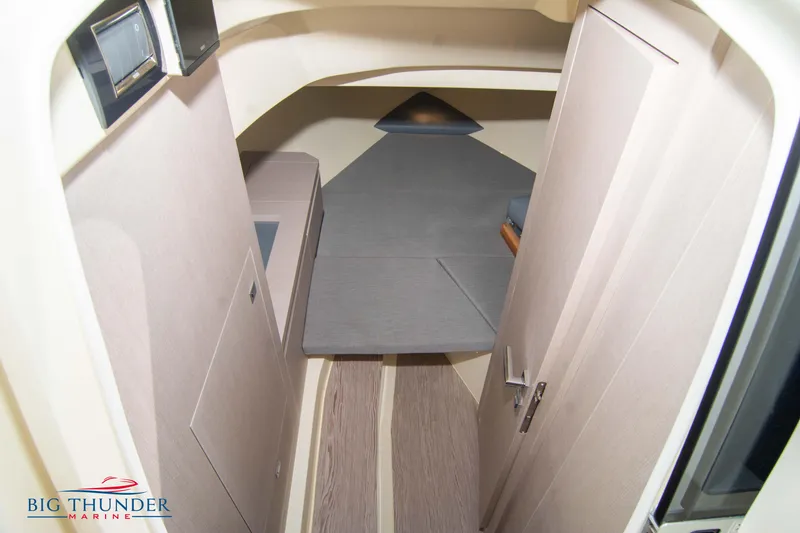 Slide: The Image of 2024 Capoforte CX270 cabin interior with modern design and comfortable sleeping area. - 41