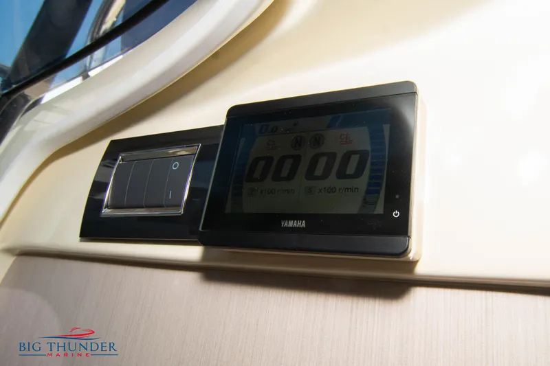 Slide: The Image of 2024 Capoforte CX270 dashboard with Yamaha display and control panel. - 43