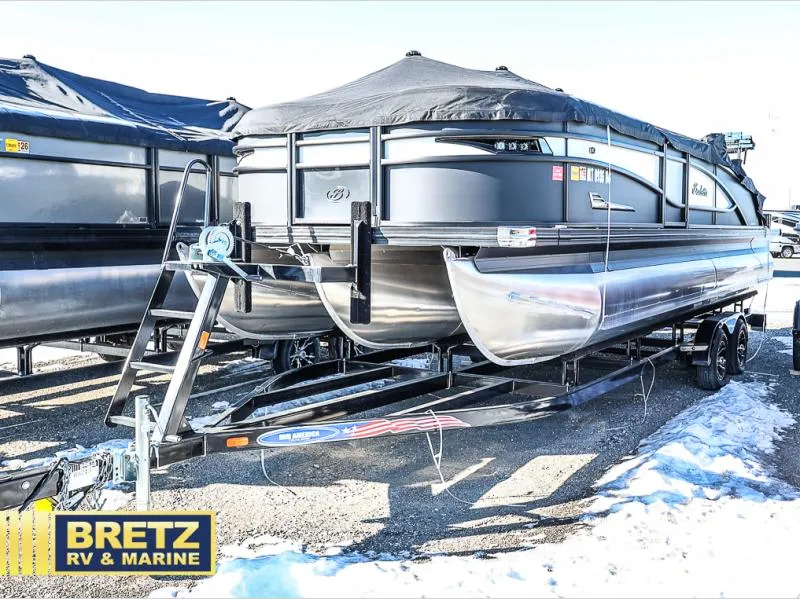 Slide: The Image of 2023 CORSA 23UC pontoon boat on trailer at Bretz RV & Marine dealership. - 31