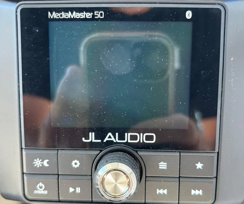 Slide: The Image of JL Audio MediaMaster 50 control panel on 2020 Sea Hunt Ultra 275 SE boat. - 26