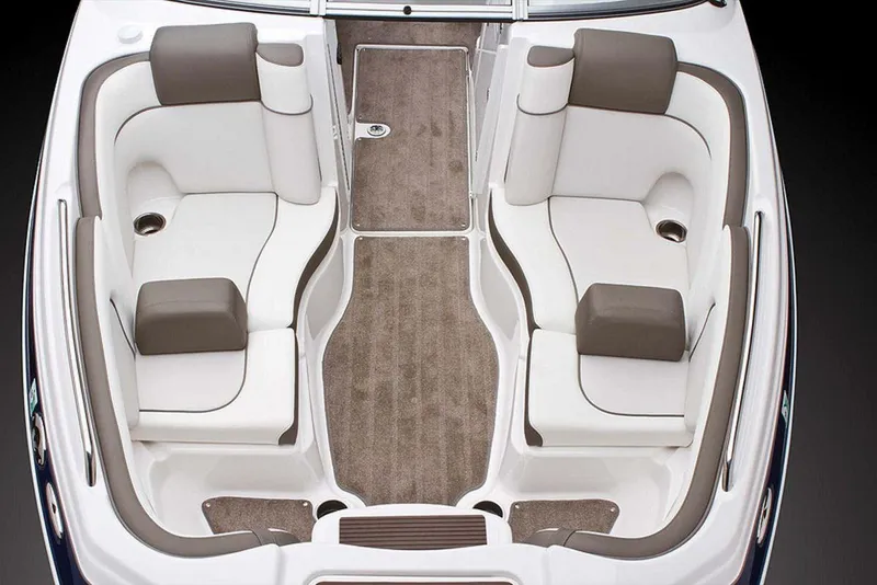 Slide: The Image of Interior view of 2013 Yamaha Boats 242 Limited S, featuring spacious seating and elegant design. - 43