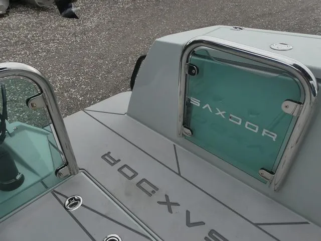 Slide: The Image of 2022 Saxdor SX 200 boat deck with sleek design and modern features. - 33