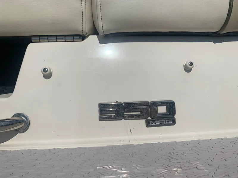 Slide: The Image of 2009 Sea Ray 230 Sundeck boat with 350 MAG emblem detail. - 21