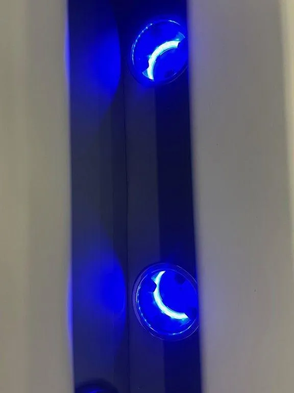 Slide: The Image of Blue LED lights on 2025 Godfrey Sweetwater 2286 SB GTP center tube package. - 15