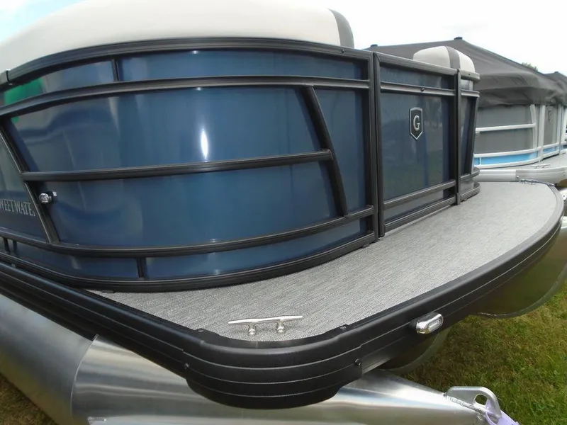 Slide: The Image of 2025 Godfrey Sweetwater 2286 SB GTP pontoon boat, featuring sleek design and durable construction. - 24
