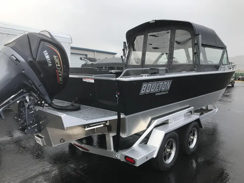 Slide: The Image of 2024 Boulton Powerboats Sentinel Pro 22 on trailer with Yamaha engine. - 4