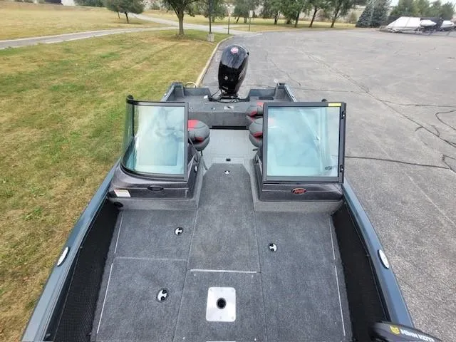 Slide: The Image of 2024 Ranger VS1782SC Angler boat with open cockpit and dual windshields. - 5