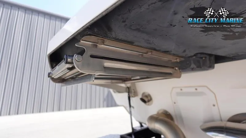 Slide: The Image of 2021 Nautique Super Air Nautique G23 boat detail, featuring underwater components. - 11