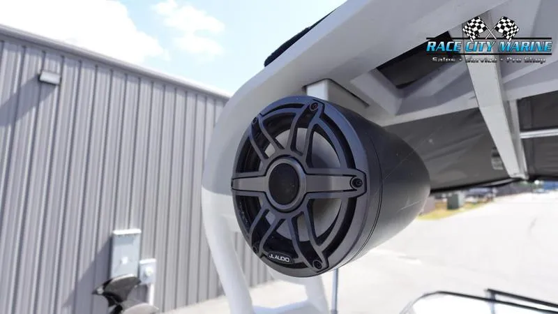 Slide: The Image of 2021 Nautique Super Air Nautique G23 boat speaker detail at Race City Marine. - 48