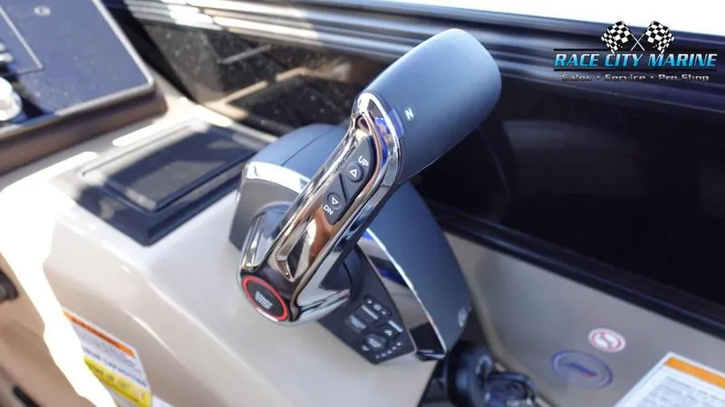 Slide: The Image of 2025 Barletta L23U boat throttle control at Race City Marine showroom. - 30