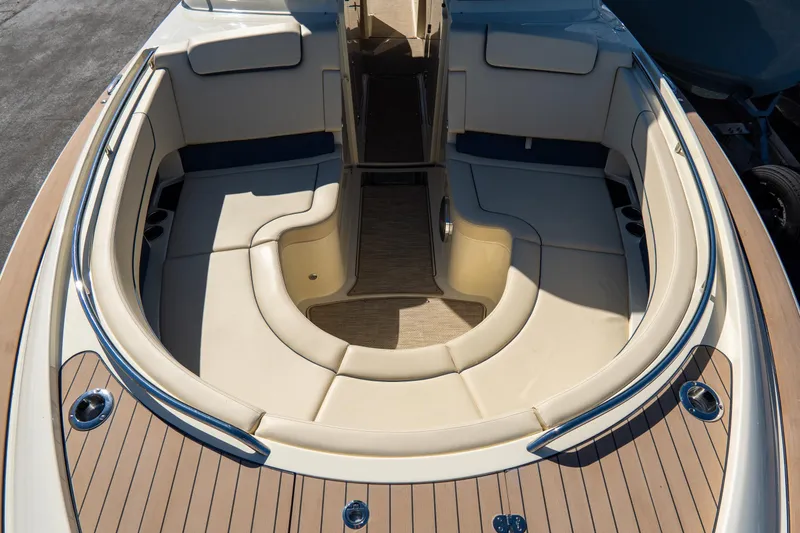 Slide: The Image of Luxurious seating area on 2026 Chris-Craft Calypso 35 boat, featuring elegant design and comfort. - 30