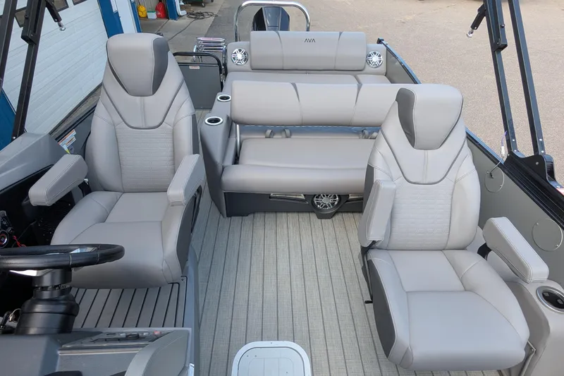 Slide: The Image of 2025 Avalon Catalina Versatile Rear Lounger interior with luxurious seating and modern design. - 11