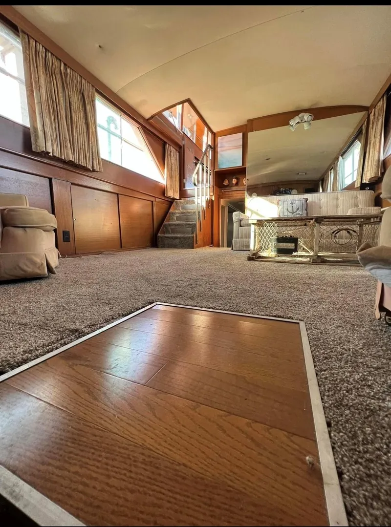 Slide: The Image of salon view looking aft from dinette stairs - 19