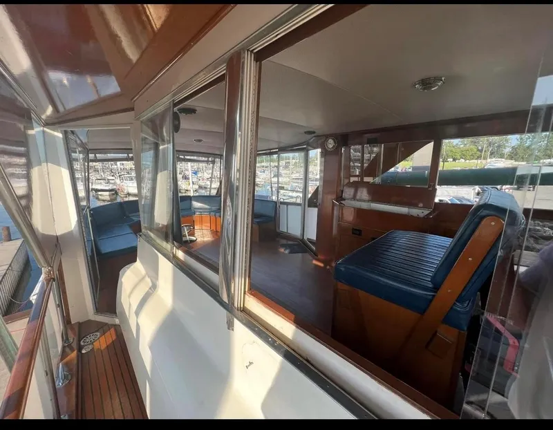 Slide: The Image of stbd side deck companionway to aft deck - 9