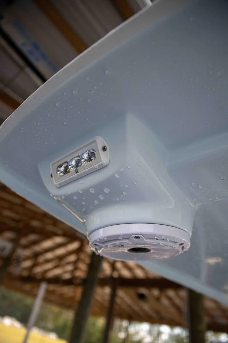 Slide: The Image of 2024 Contender 26 Bay boat with LED lights and camera under hull. - 16