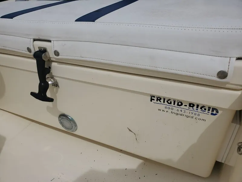 Slide: The Image of 2013 Rigid Boats 12 Sport with Frigid Rigid cooler and cushioned seat. - 11