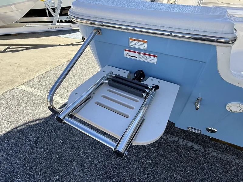Slide: The Image of 2023 Sea Chaser Bay Runner Series 21 LX swim platform with foldable ladder. - 5